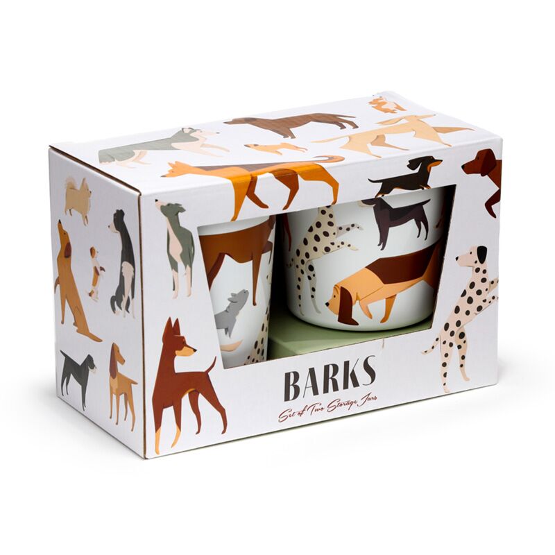 Barks Dog Set de 2 RPET et BAMBOO Stock Pots S M