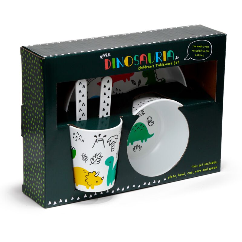Dinosauria Ensemble de 5 services pour enfants durables RPET