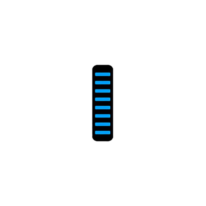 Boulon Rrp proguard sur v1 - avant - autocollant - standard - cyan