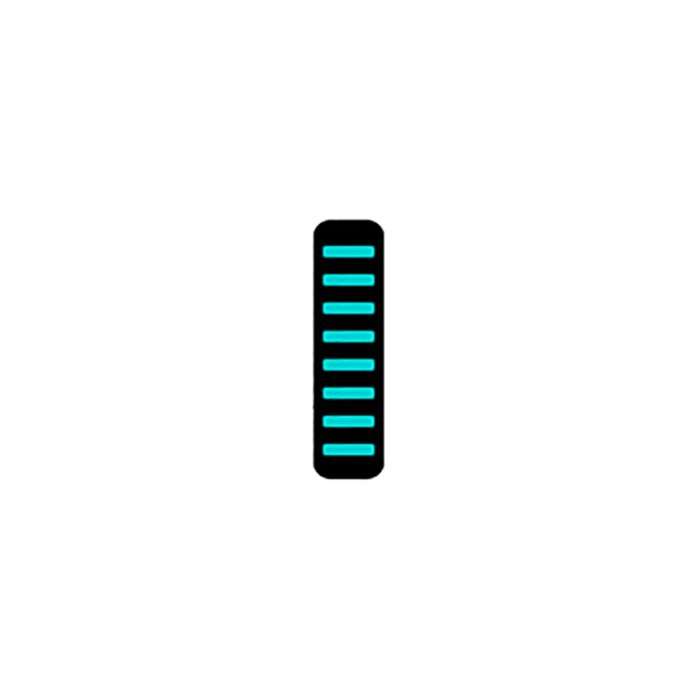 Boulon Rrp proguard sur v1 - avant - autocollant - standard - turquoise