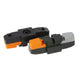 Jeu de plaquettes de frein Saccon noir gris orange blister