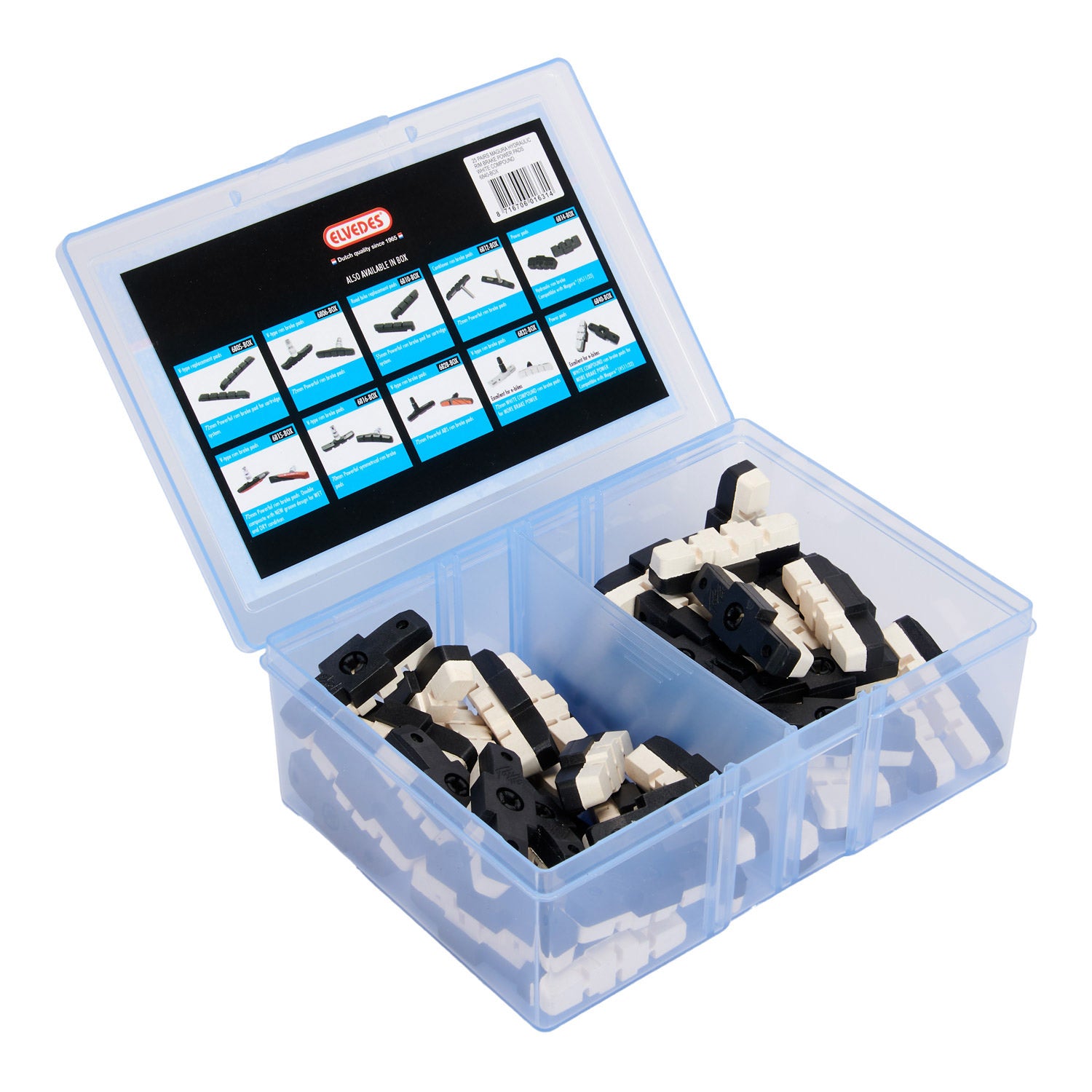 Jeu de plaquettes de frein Elvedes power pads Magura HS11 HS33 - white compound (25 paires)
