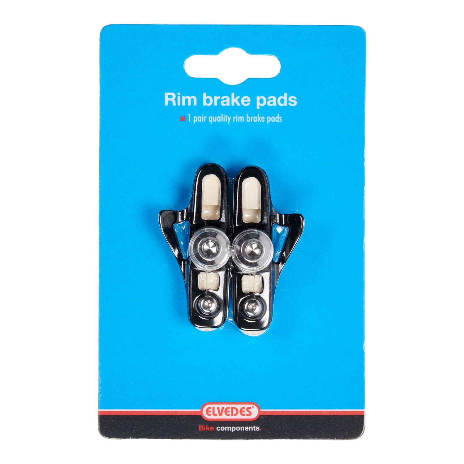 Elvedes patins de frein sur jante (1 paire) Route55mm blanc alu shm.6835-CARD
