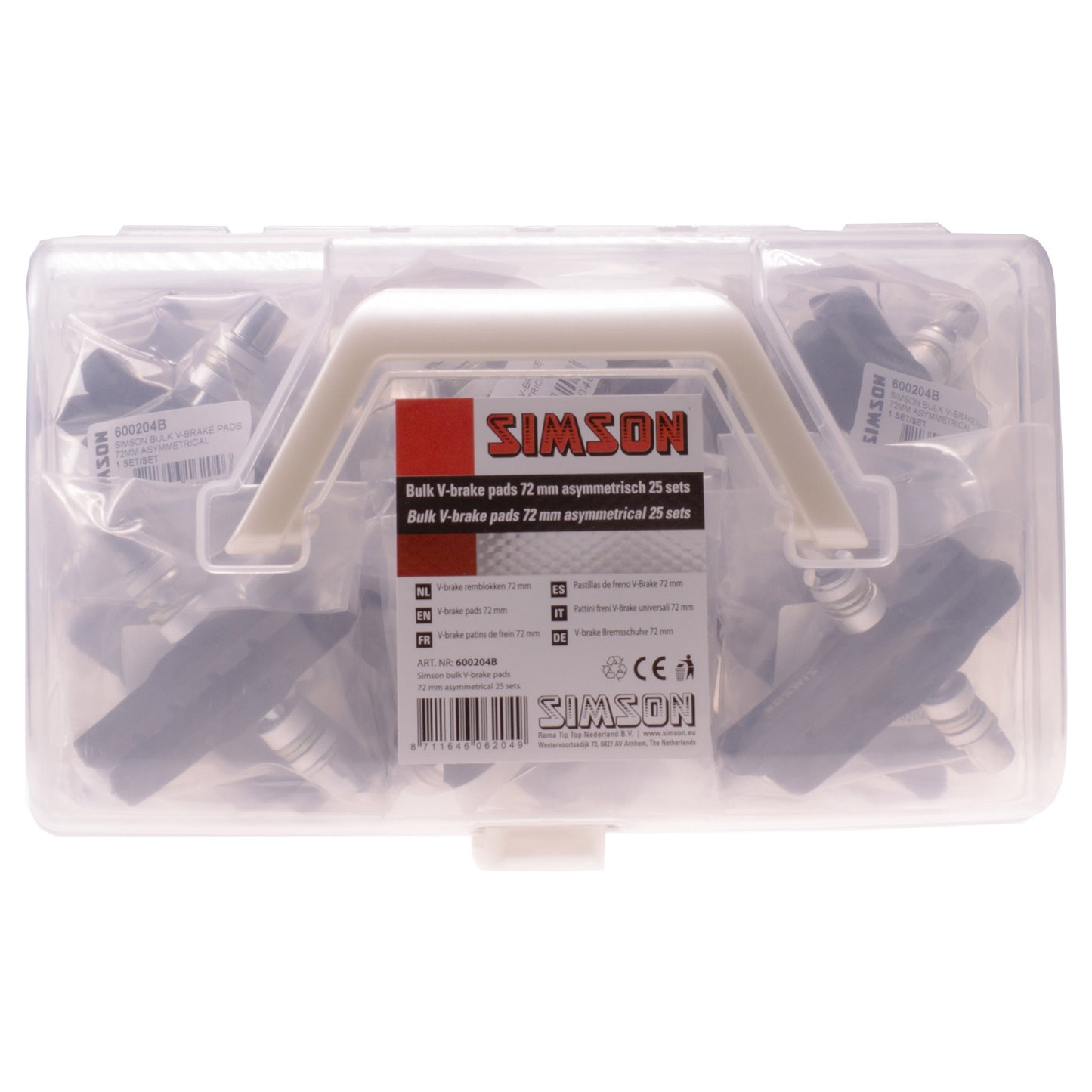 Simson v-brake brake pad wp box a 25 pair