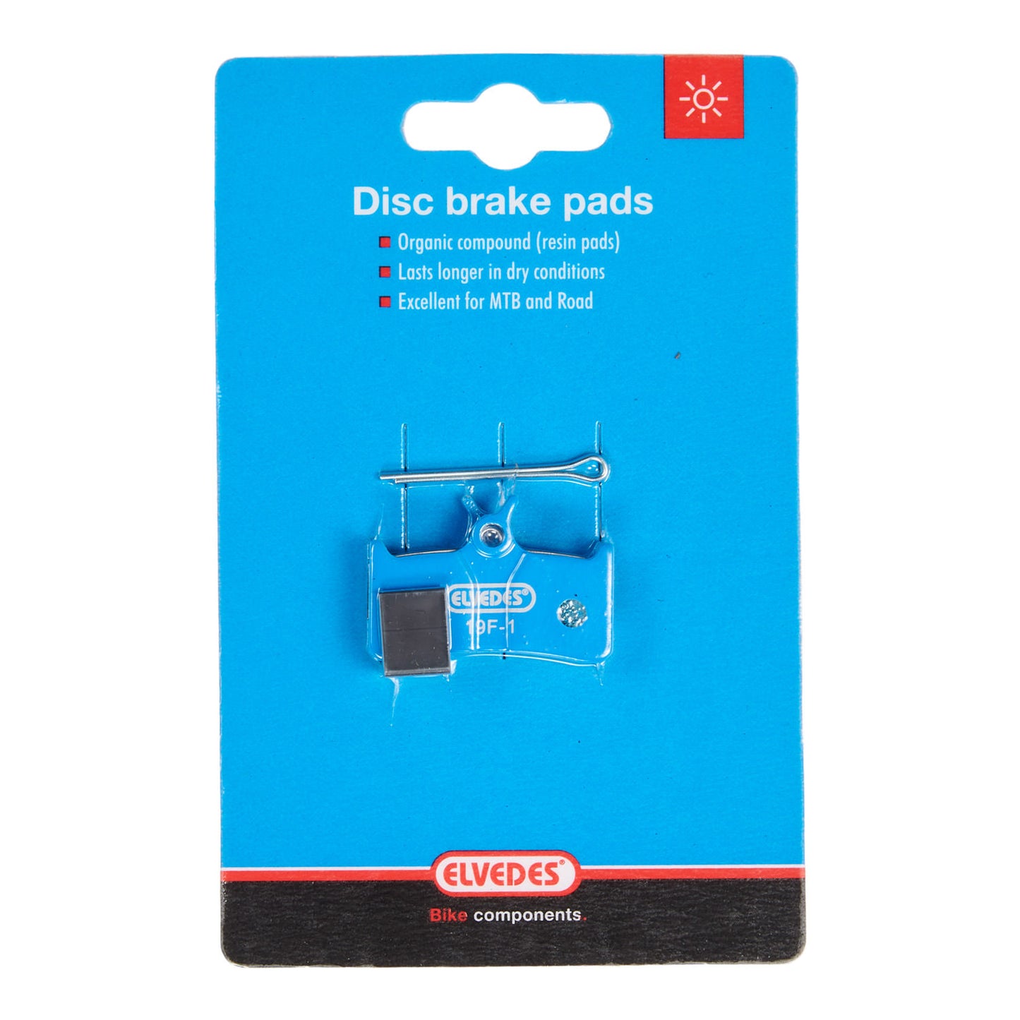 Jeu de plaquettes de frein à disque Elvedes organic Shimano BR-M755 Grimeca System 8 Hope Mono M4 SRAM 9.0 (1 paire)
