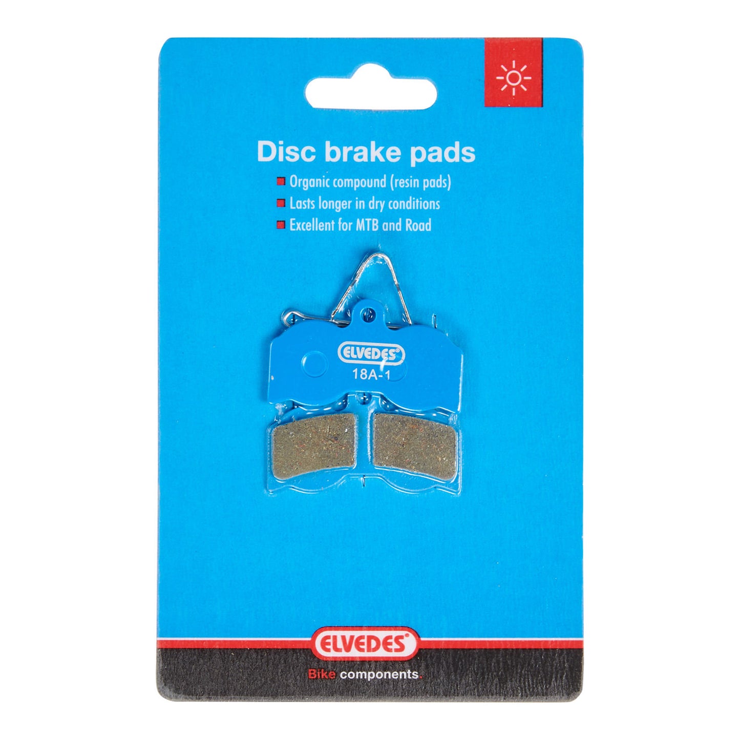 Jeu de plaquettes de frein à disque Elvedes organic Hope XC 4 pistons (1 paire)