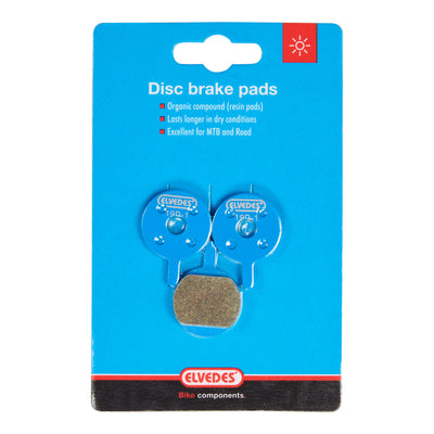 Jeu de plaquettes de frein à disque Elvedes organic Promax DSK-400, DSK-601J, Xnine (1 paire)
