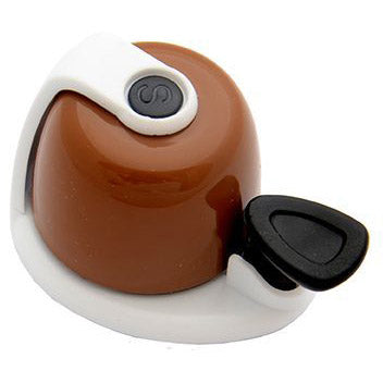 Sonnette de vélo Simson Allure marron-blanc sur carte