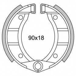 Newfren Segment de frein GF0151 Ciao, Si ø90mm Avant (Roue à rayons)