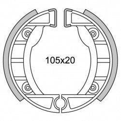 Segment du frein newfren GF0152 Ciao, Si Ø105 mm pour (roue coulée)