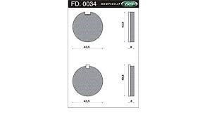 Bloc de frein à disque newfren Newfren FD0034 Kreidler