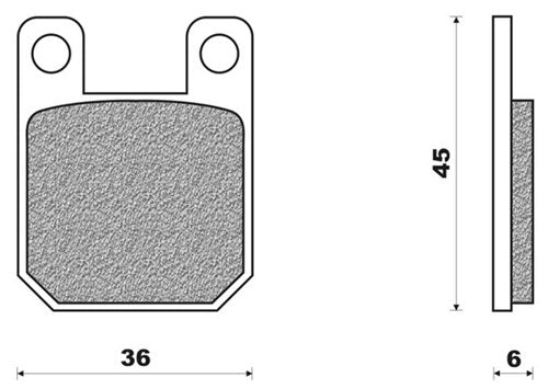 Bloc de frein à disque FD0094 AJP 61761