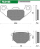 Bloc de frein à disque newfren Newfren FD0165 SV Roland G