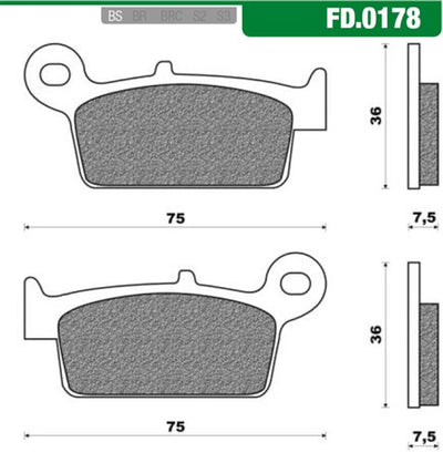 NOUVEAU BLOCK BRAKE SET NOUVEAU FREN FD0178
