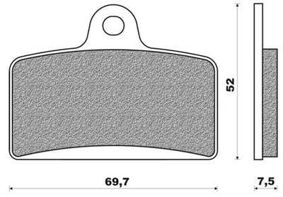 Bloc de frein à disque newfren Newfren FD0380 Senda V