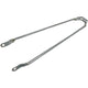 Fender Rod 28 pouces en acier argent par pièce