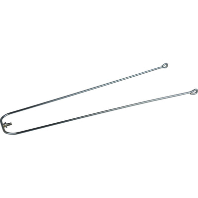 Tige de garde-boue Eurofender 28 filetage 350 mm, support pour patin. galvanisé