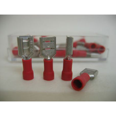 Chaussure de câble bofix plate, femelle 6,3 mm. par 25