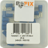 Bofix Cable Shoe Amp Femme Plat 4,8 mm bleu (25e) - afbeelding 1