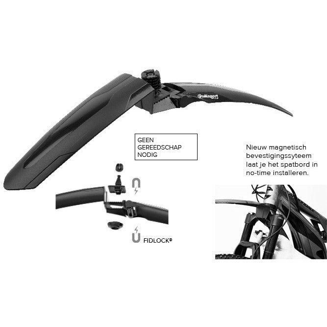 Polisport Garde-boue avant Garde-boue noir