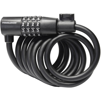 Trelock SK108 Code de verrouillage du câble en spirale 180 8 mm noir