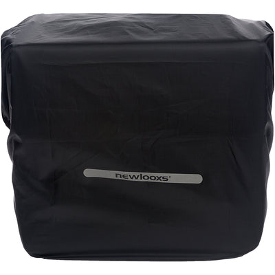 Nouveau Looxs Rain Cover Double - Black Waterproof Polyester Bicycle Bag - Reflection - 40x97 cm