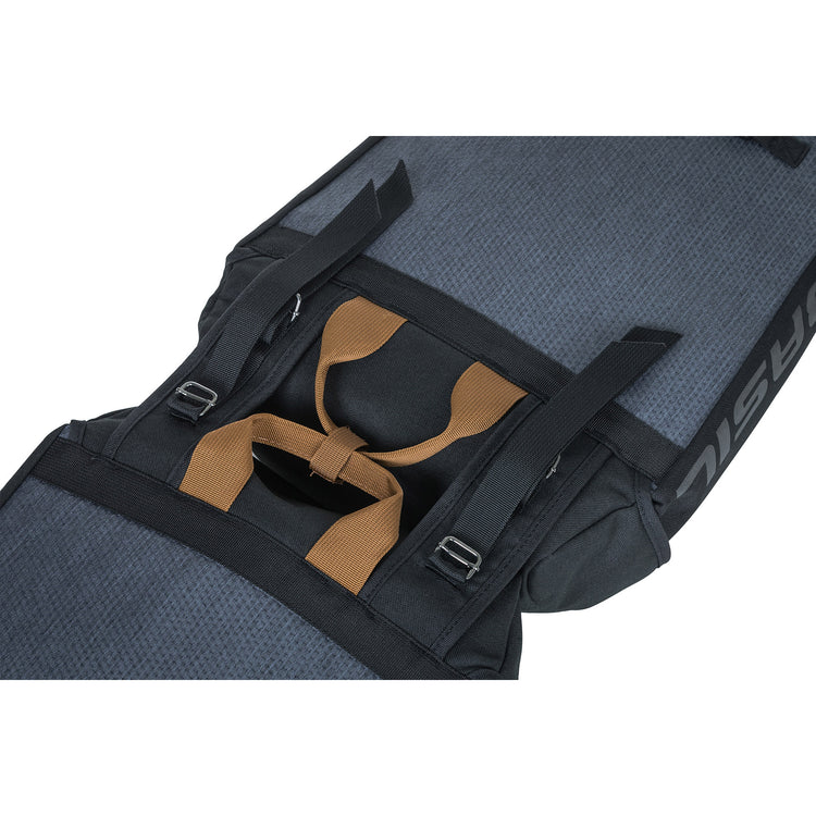 Basil Miles Sacoche double pour vélo, étanche, système Universal Bridge, 34L, noir anthracite