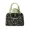 Basil Wanderlust Carry All Bag - sac à main noir pour vélo avec impression d'oiseaux colorés