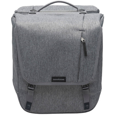 Nova Double - Sacoche double pour vélo, grise, déperlante