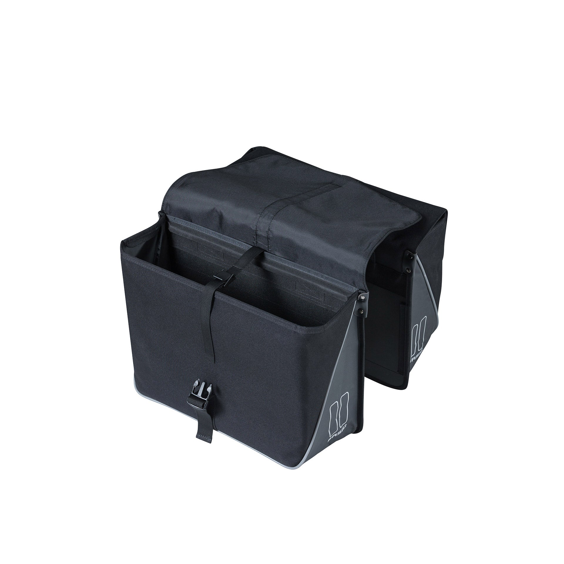 Basil Forte sacoche double pour vélo, noir noir, imperméable, 35L