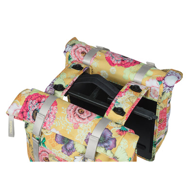 Basil Bloom Field Double Bicycle Sac, étanche, jaune miel, 35L