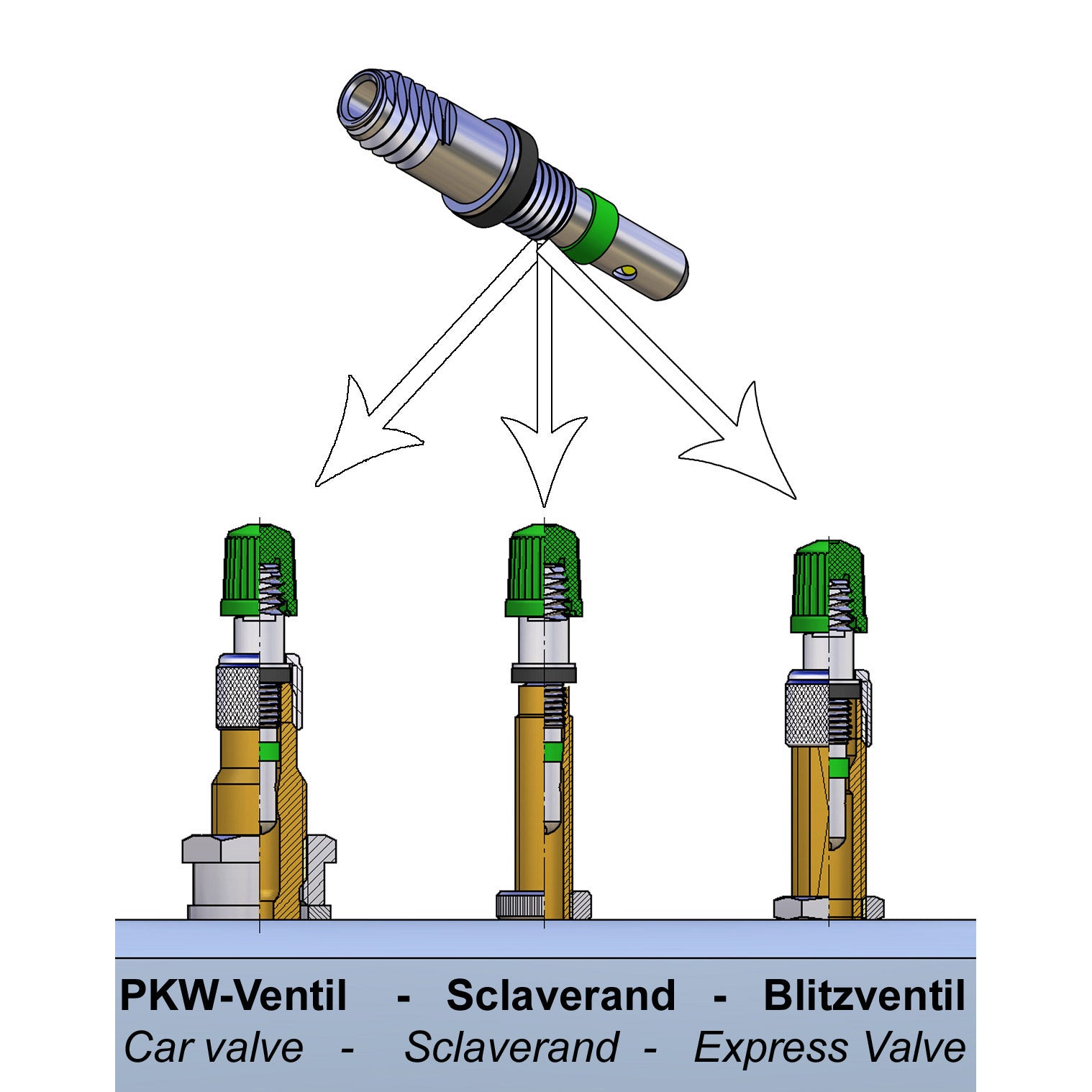 Étiquette blanche Binnen Valve DV HV | Valiel | DV HV | Aluminium