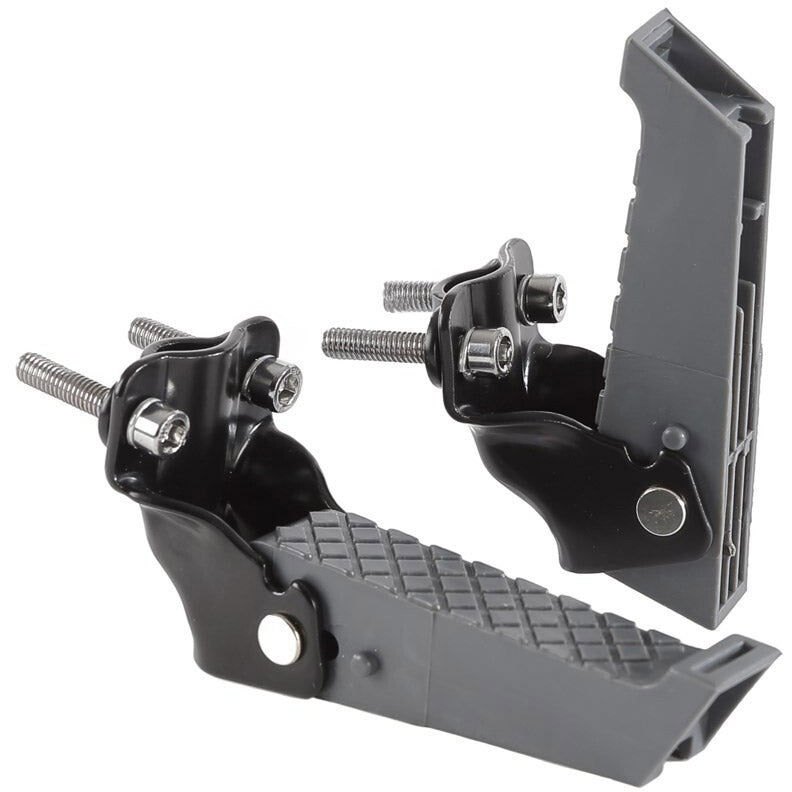 repose-pieds pliables avec sangles noir gris