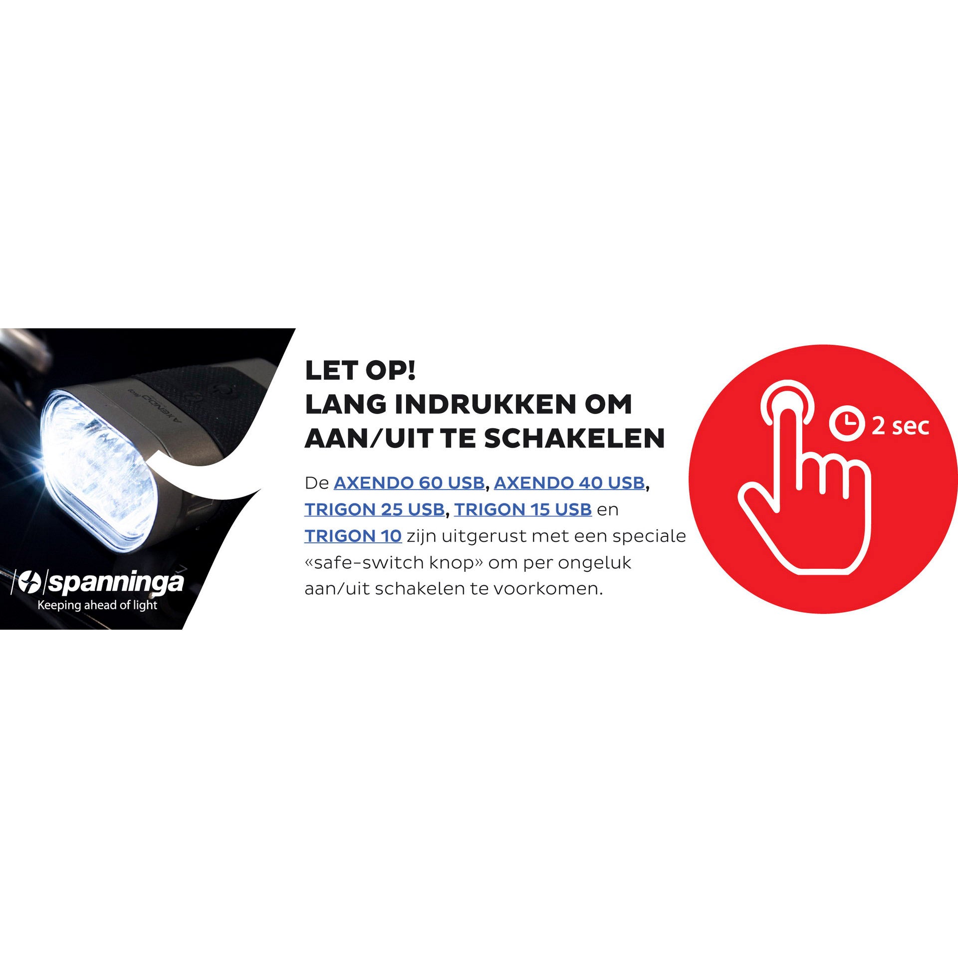 Spanninga trigon 25 radiateur led usb 25lux