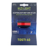 Ikzilight arrière arrière Sandwich 40 COB 40 LED USB rechargeable