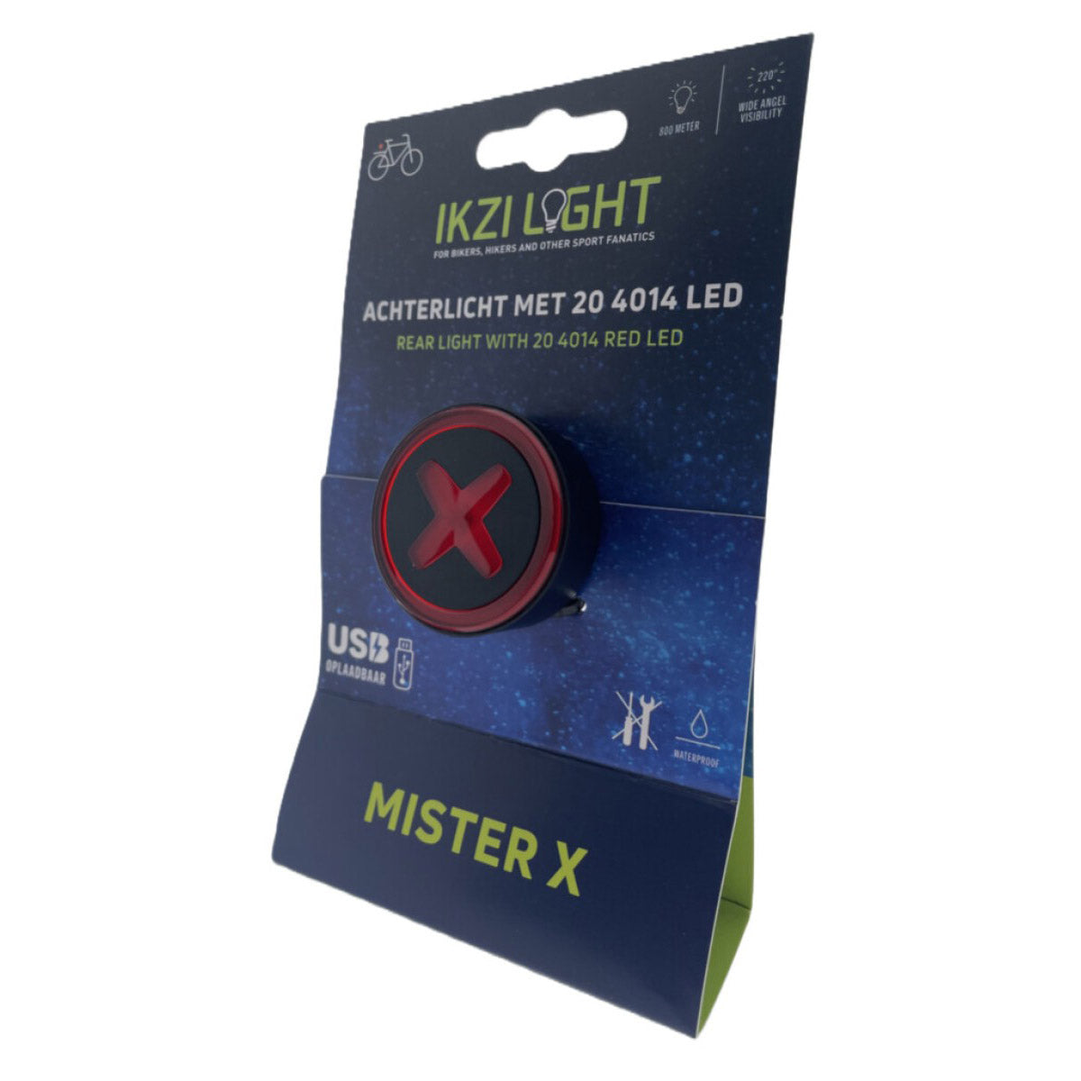 Ikzilight Taillight MR X 4014 LED USB rechargeable
