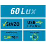Ensemble d'éclairage VDO Eco Light M60 USB + rouge plus USB - afbeelding 4