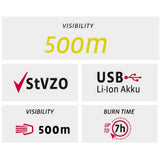 Ensemble d'éclairage VDO Eco Light M60 USB + rouge plus USB - afbeelding 5