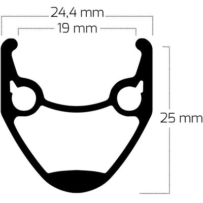 Bobike ryde jante andra 20 27,5 584 32g 14g disque aluminium noir