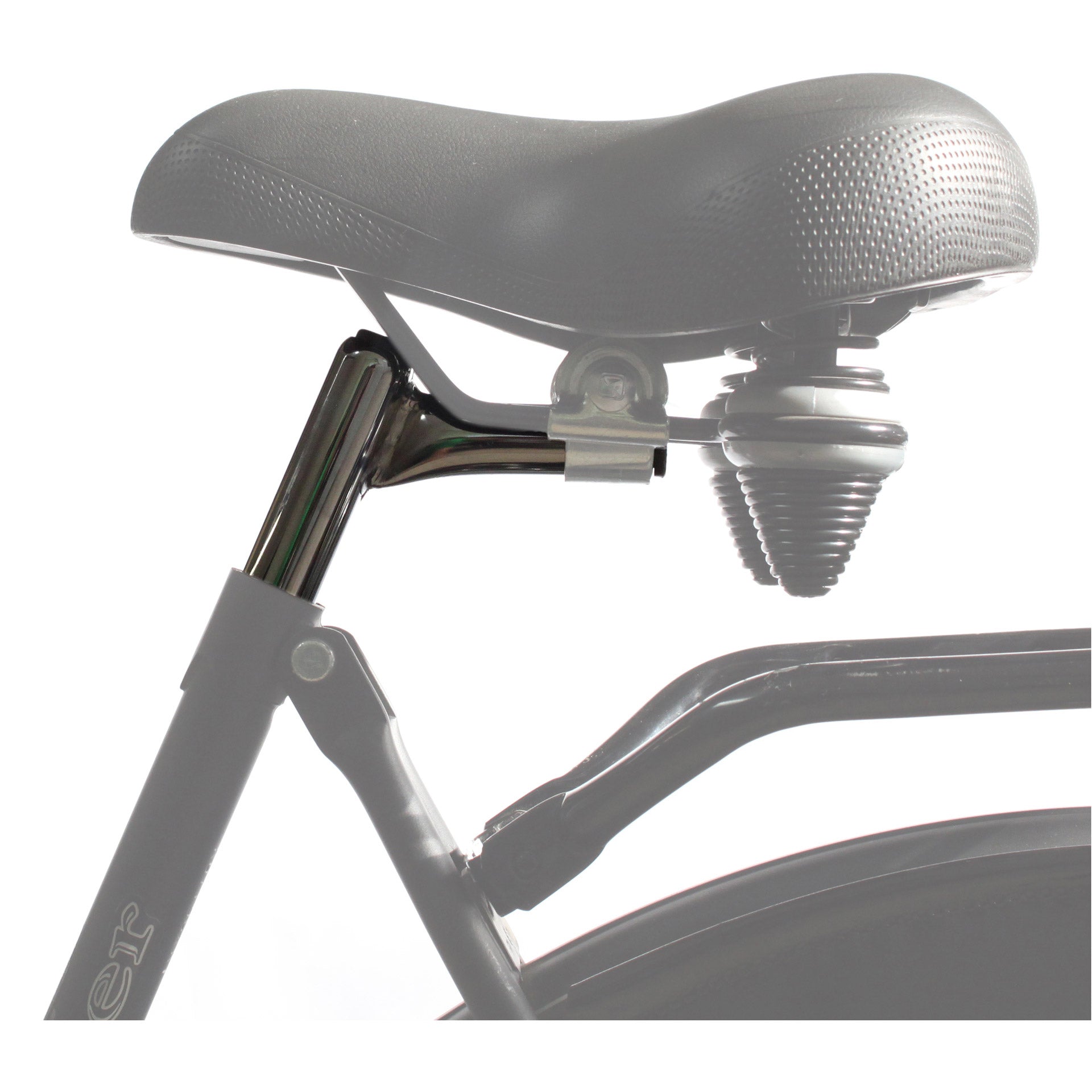 Tige de selle fixe 25,4 x 300 mm acier argenté
