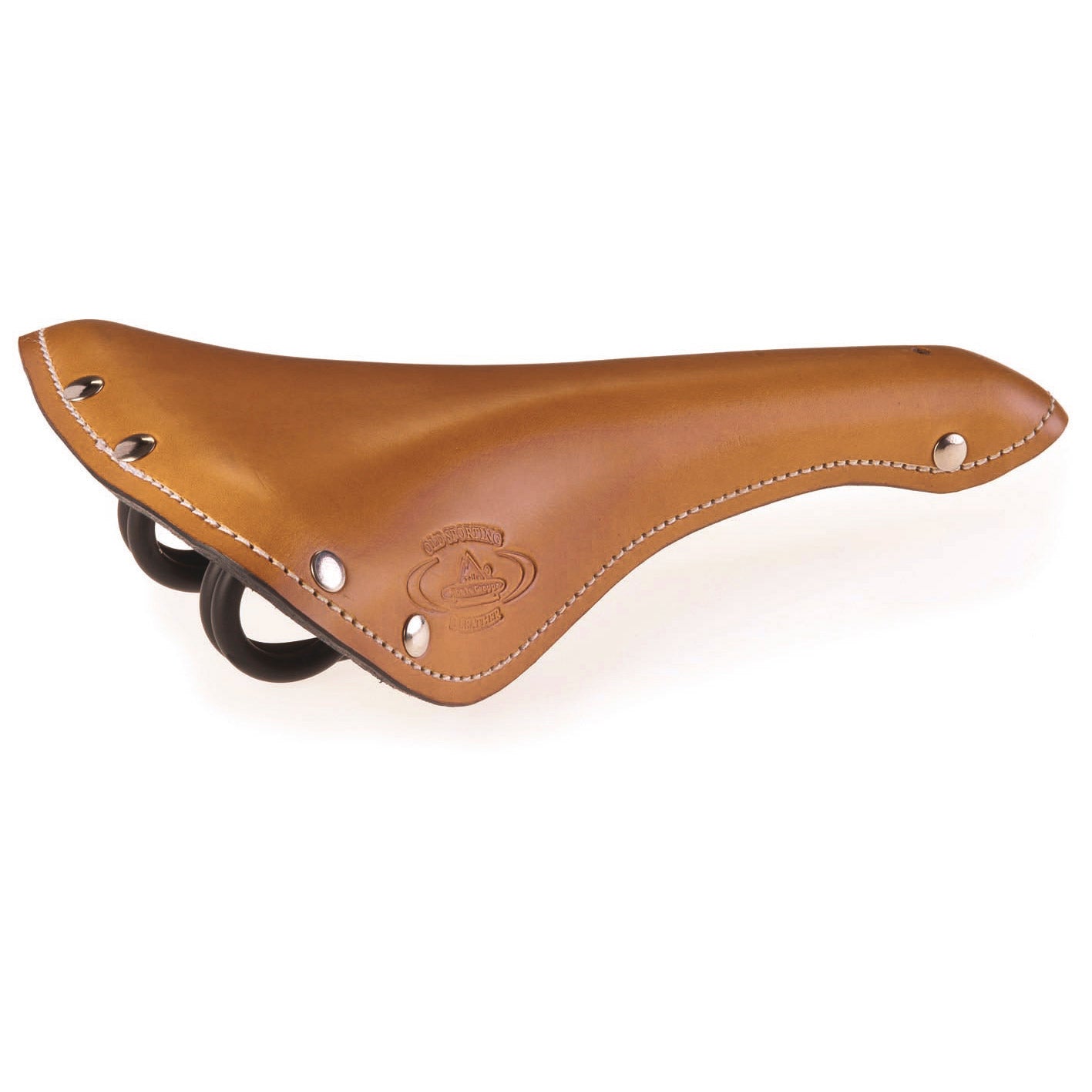 Selle Monte Grappa selle vieille cognac en cuir sportif