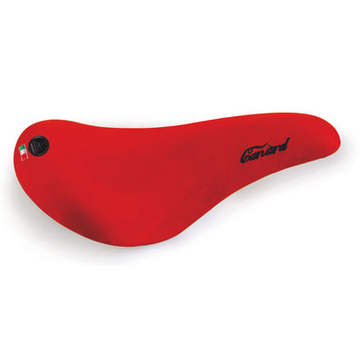 Selle Monte Grappa Saddle Canard en cuir rouge
