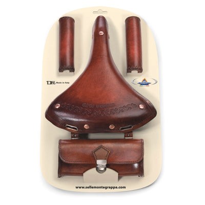 Selle Monte Grappa Set Charleston Oxford 3 pièces en cuir D-Bruin