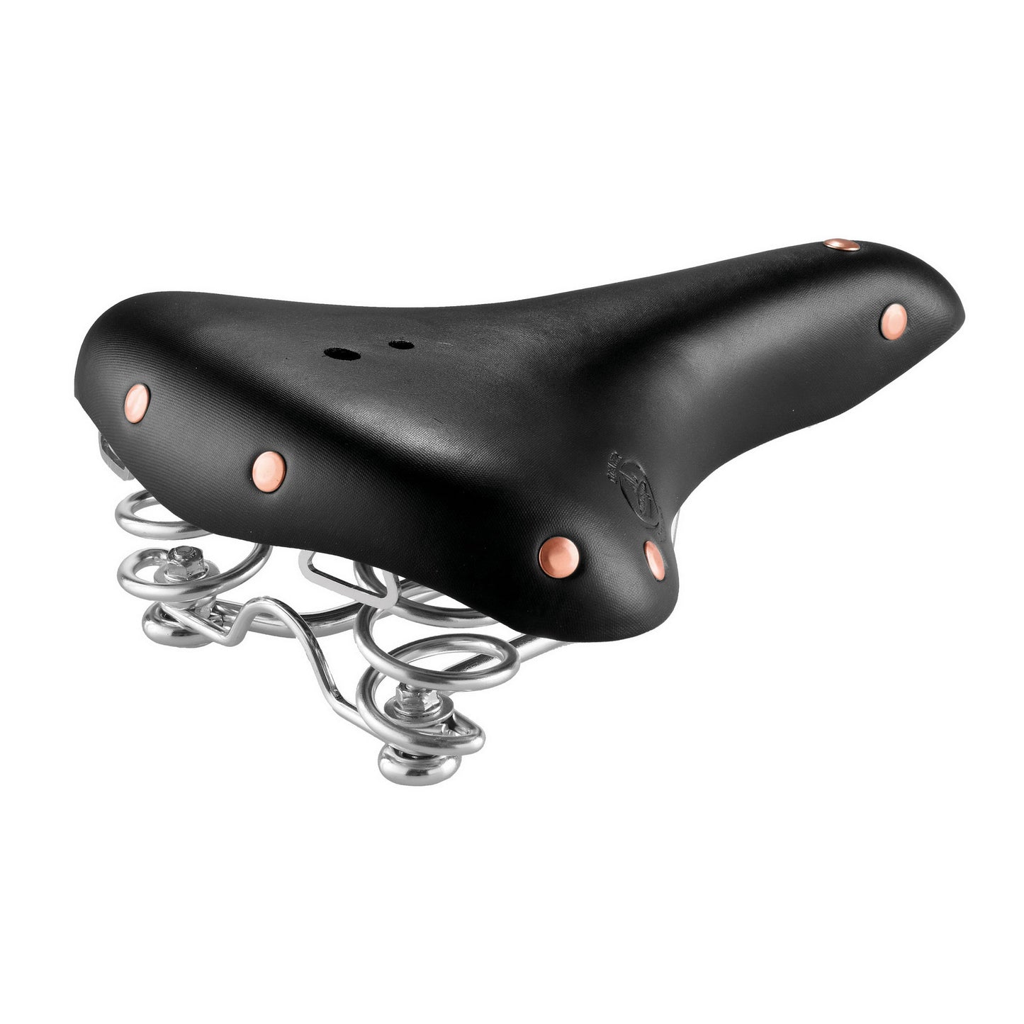 selle en cuir souple noir