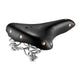 selle en cuir souple noir