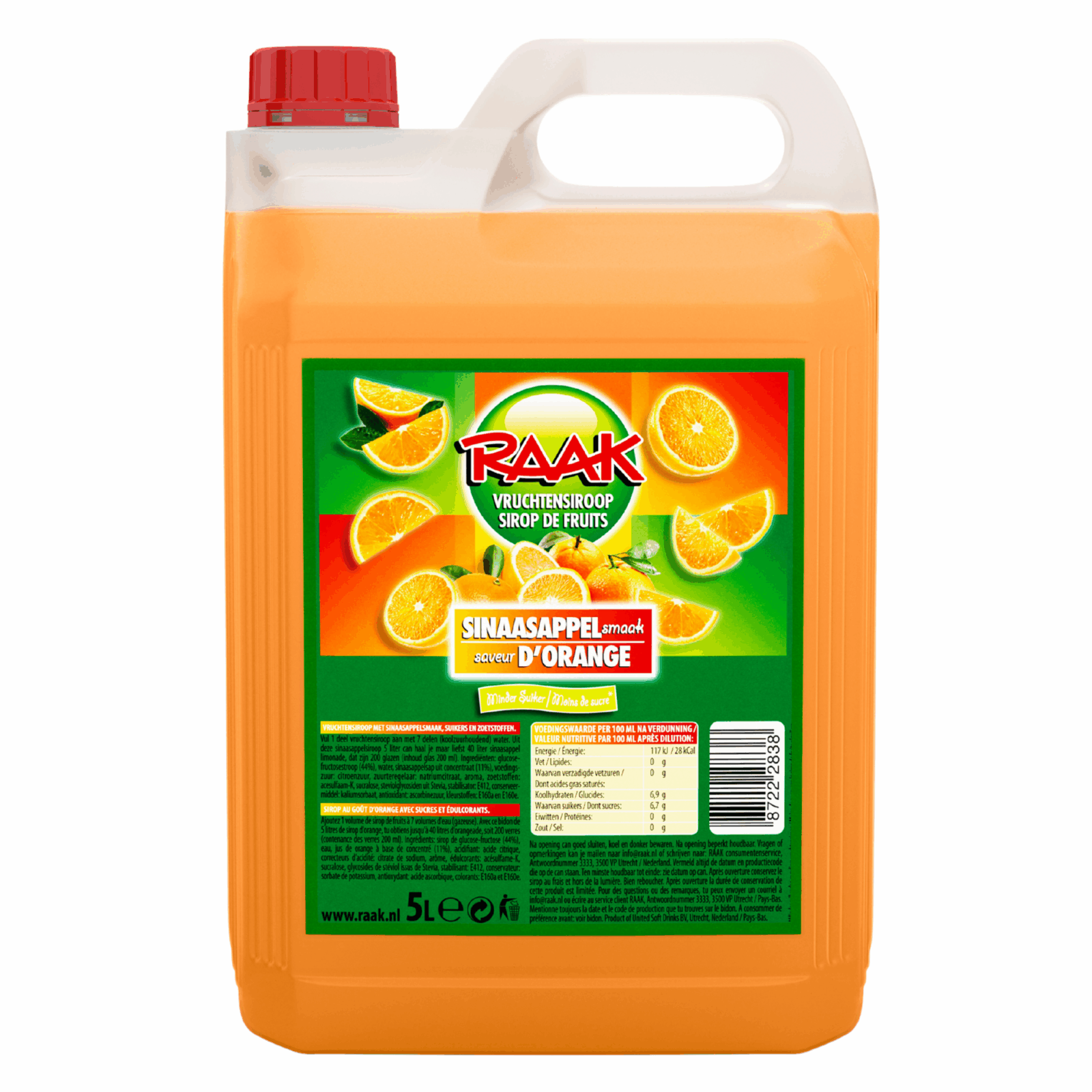 Sirop de fruit Touch orange (5 litres)