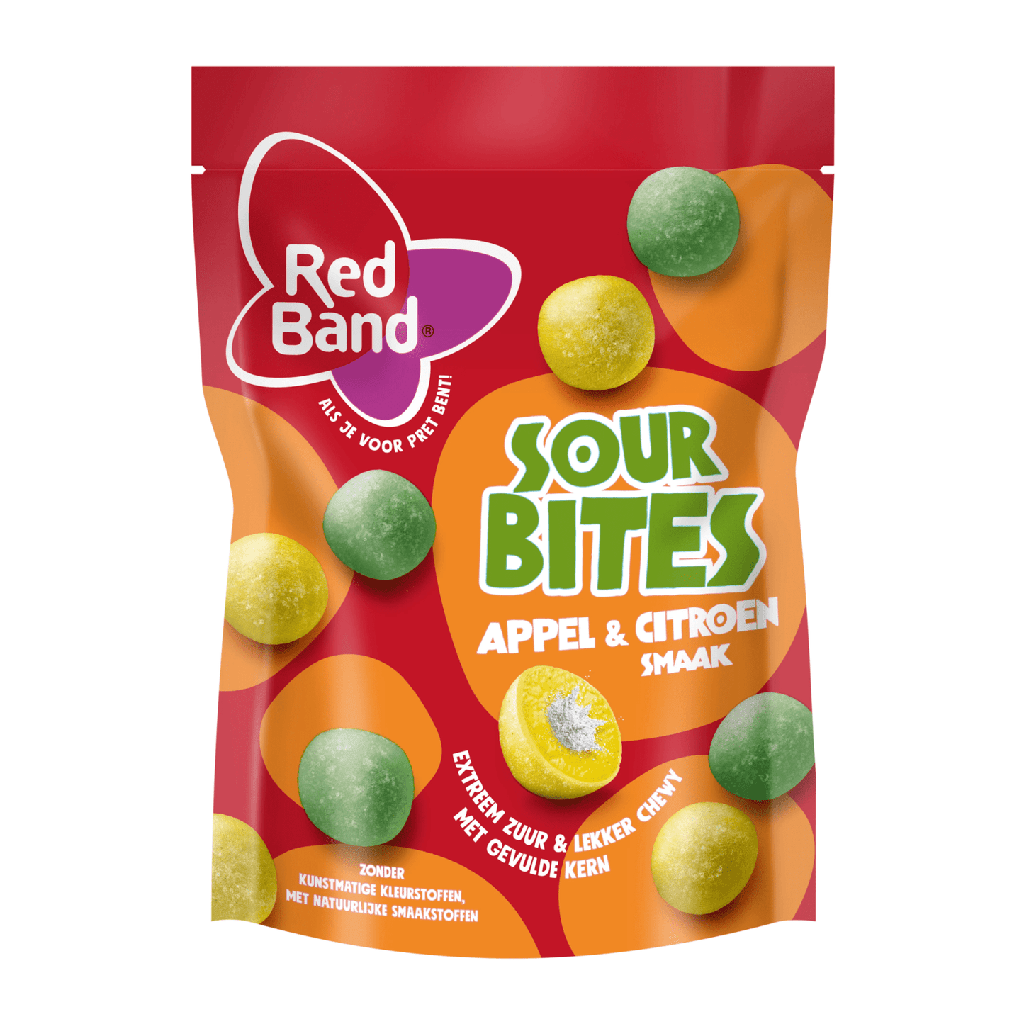 Bouchées acidulées bande rouge pomme citron (8x 145gr)