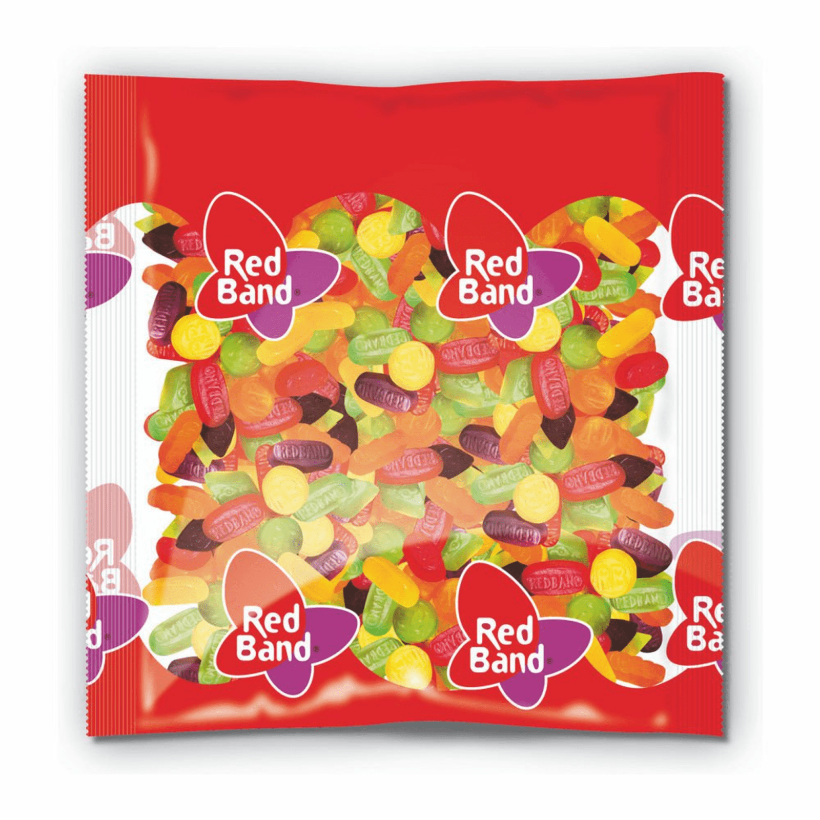 Gomme de vin bande rouge assortie (6x1kg)