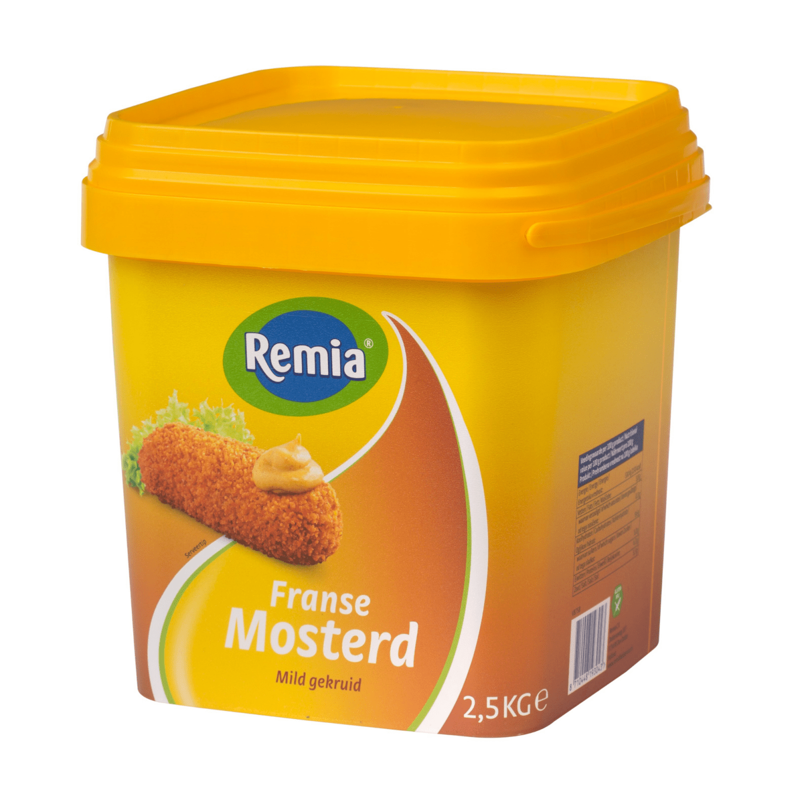 Seau carré de moutarde française Remia (2,5 kg)