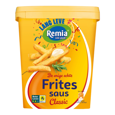 Seau classique de sauce frites Remia (1 litre)